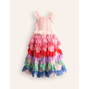 Boden Ruffle Tulle DressMulti Rainbow