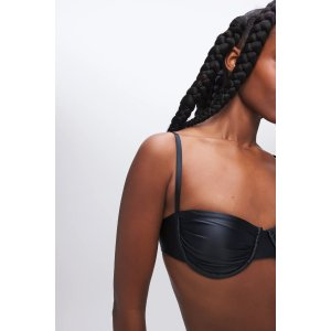RUCHED DEMI CUP BIKINI TOP
