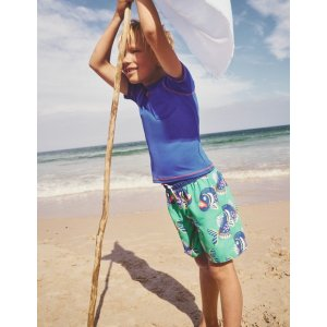 Boden Swim ShortsSapling Green Piranhas
