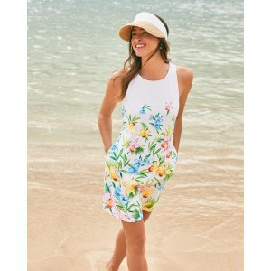 Tommy Bahama Orchid Garden Engineered High-Neck Spa Dress