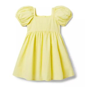 Janie and Jack Puff Sleeve Seersucker Dress