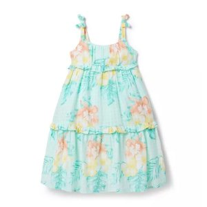 Janie and Jack Hibiscus Tiered Sundress