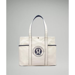 lululemon Daily Multi-Pocket Canvas Tote Bag 20L Logo