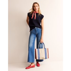 Boden Tilda Canvas Tote BagNatural Colourblock