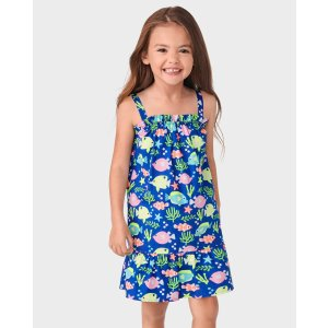 Gymboree Girls Fish Ruffle Dress - Splish-Splash - boathouse
