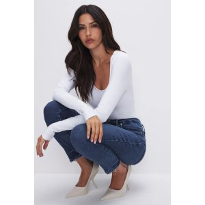 Good American GOOD LEGS SKINNY CROPPED LIGHT COMPRESSION JEANS