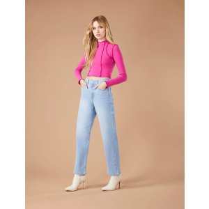 BCBGeneration Ultra High-Rise Straight Leg Jean | BCBGENERATION of BCBGMAXAZRIA