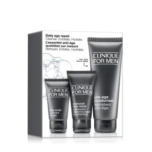 Clinique Daily Age Repair Set: Cleanse. Exfoliate. Hydrate.