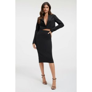 Good American SHINY SCUBA PENCIL SKIRT