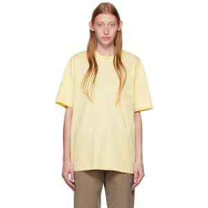 Essentials Yellow Flocked T-Shirt