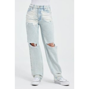 Good American GOOD '90s SHREDDED JEANS | INDIGO383 - GOOD AMERICAN
