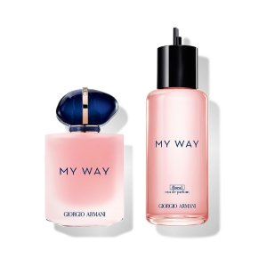 Giorgio Armani MY WAY FLORAL 90ML & REFILLABLE SET