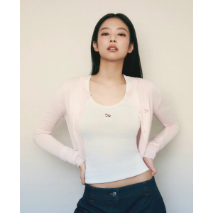 Maison Kitsune White Baby Fox Tank Top