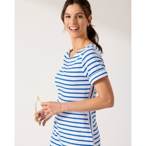 Tommy Bahama Jovanna Stripe Short-Sleeve Short Dress