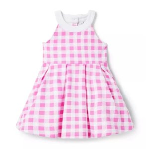 Janie and Jack Gingham Ponte Dress