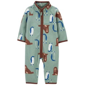 Carter's Baby Penguin Fleece Jumpsuit