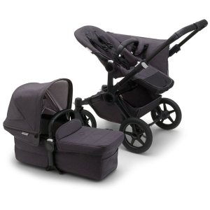 Bugaboo Donkey 5 Mineral Mono Complete Single-to-Double Stroller 2022 Black / Washed Black