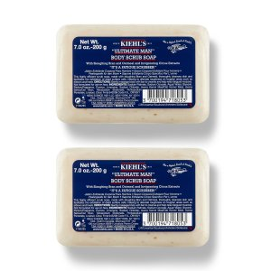 Kiehl's “Ultimate Man” Body Scrub Soap 200g Duo