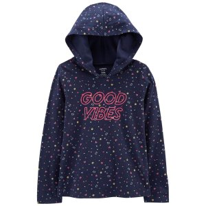 Carter's Kid Good Vibes Jersey Hoodie