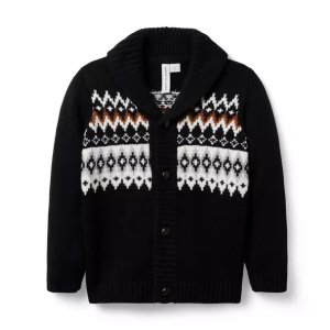 Janie and Jack The Festive Fair Isle Cardigan