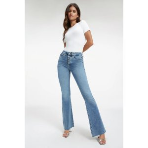 Good American GOOD LEGS FLARE JEANS | INDIGO330 - GOOD AMERICAN