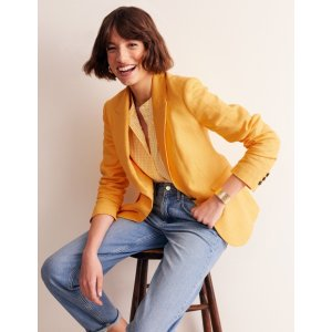 Boden Marylebone Linen BlazerArtisan Gold