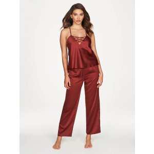 frederick's OF HOLLYWOOD Summer Lattice Lacing Pj Set