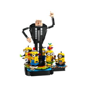 Lego Brick-Built Gru and Minions