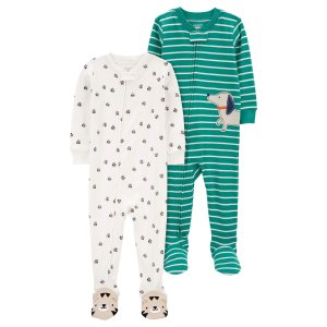 Carter's Baby 2-Pack 100% Snug Fit Cotton 1-Piece Footie Pajamas