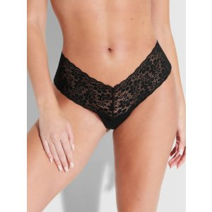 frederick's OF HOLLYWOOD Emma Cotton & Lace Tanga