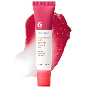 Glossier Strawberry Balm Dotcom Lip Balm and Skin Salve