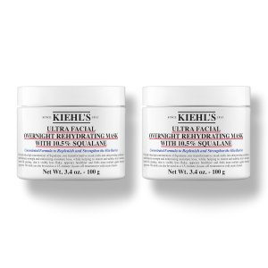 Kiehl's Ultra Facial Overnight Hydrating Face Mask with 10.5% Squalane 100g Duo