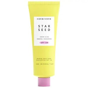 Herbivore Star Seed Silicone-Free 100% Mineral Facial Sunscreen SPF 30 with Vitamin C + Prebiotics