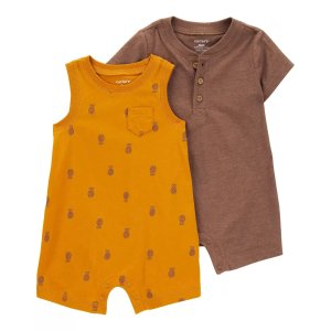 Carter's 2-Pack Cotton Rompers