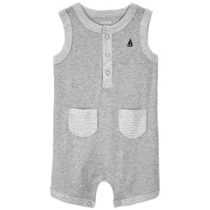 Carter's Baby Sailboat Pocket Snap-Up Romper