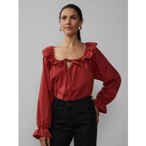 Long Sleeve Scoop Neck Top