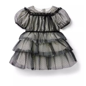 Janie and Jack Dot Tiered Tulle Dress