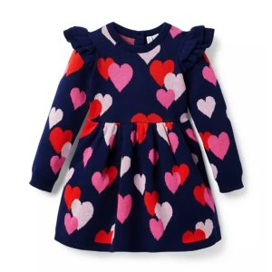 Janie and Jack Heart Sweater Dress