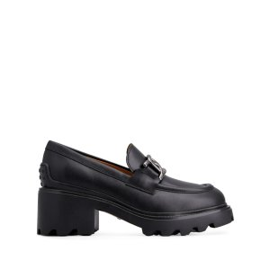 Tod's logo-buckle leather loafers