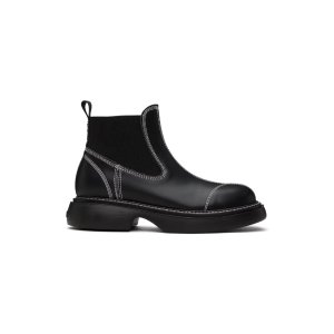 Ganni Black Everyday Low Chelsea Boots