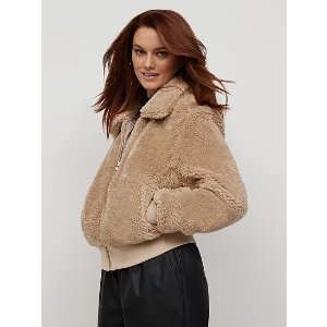 Cozy Faux-Fur Bomber Jacket | New York & Company