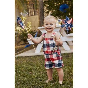 OshKosh B'gosh Baby Plaid Shortalls