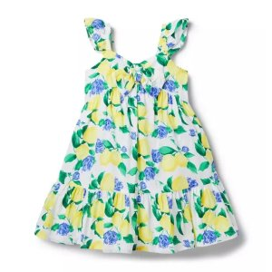 Janie and Jack Lemon Bow Dress