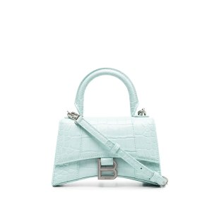 Balenciaga Hourglass mini tote bag green | MODES