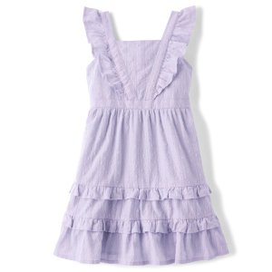 Gymboree Girls Ruffle Dress - Little Classics - palestpurp