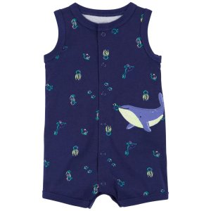 Carter's Baby Whale Snap-Up Romper