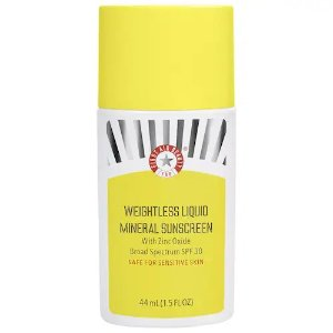 First Aid Beauty Weightless Liquid Mineral Sunscreen with Zinc Oxide SPF 30