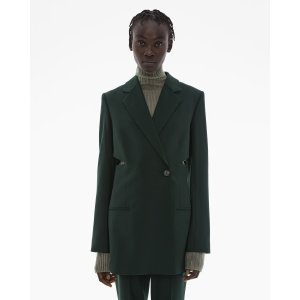 Helmut Lang Stretch Wool Slash Blazer