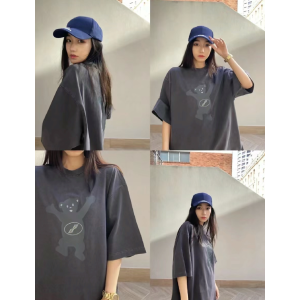 We11done Gray Teddy T-Shirt