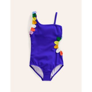 Boden Cut-Out Flower SwimsuitBlue Heron Multi Daisy